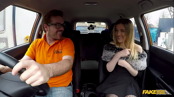 Image Her sexy body and her SEXY FISHNET Stockings were to hard to resist - Fake Driving School