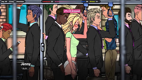 Image A horny stranger on a bus asked for help with his erection. Hentai Game.