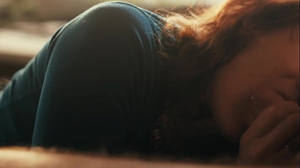 Image Cute blowjob outside with a trans redhead slut