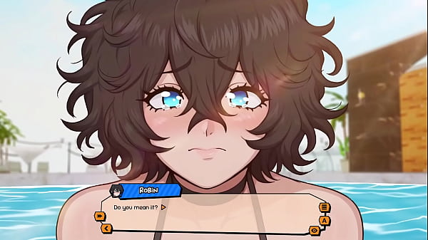 Image My Femboy Roommate: Special Holiday #04 - Femboy Lover Giving Blowjob In Swimming Pool