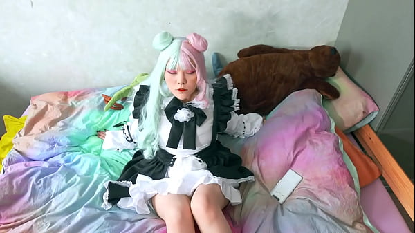 Image The maid teases and caresses herself