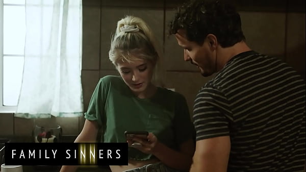 Image FAMILY SINNERS - Gorgeous Blonde&rsquo_s Stepbrother Returns From College To Show Off His New Sex Skills To Her