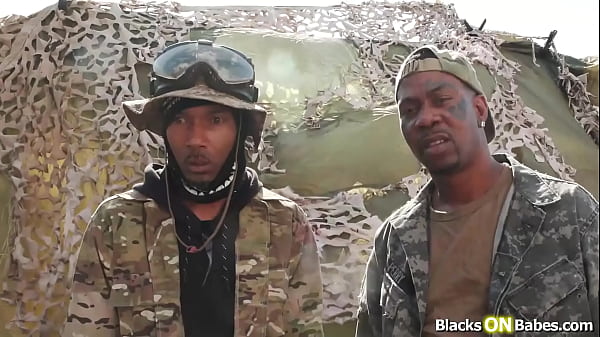 Image Blonde european dp fucked by 2 black men