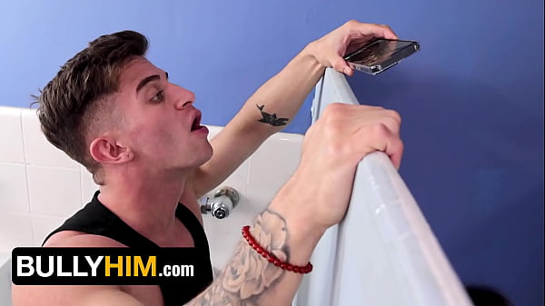 Image Horny Twink Rides Big Dick in Public Bathroom After Getting Caught Masturbating