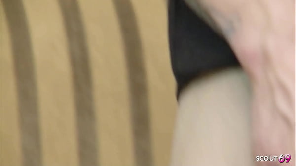 Image Sweet blonde Girl 18 with small saggy Tits suprised with White Monster Cock for no condom Fuck at First Pick Up Porn Casting
