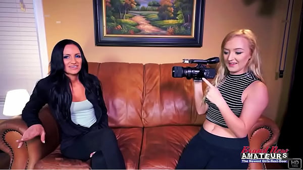 Image Blonde Horny Alex And Brunette Carmen Please Their Twats And Share A Cock!