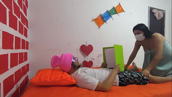 Image Perverted stepmother subjugates her innocent stepson! She enters his room while he's studying and ends up seducing him into intense sex.