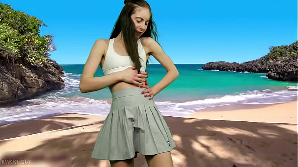 Image She has no panties, wait until the wind blows