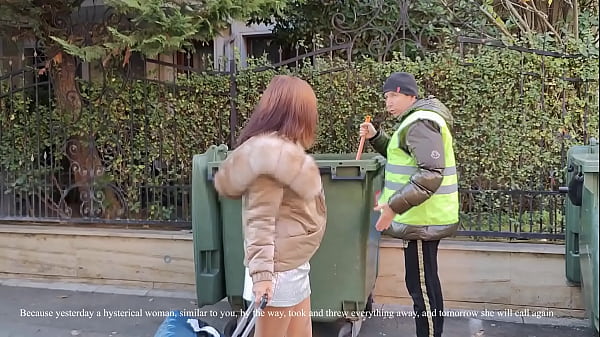 Image A homeless man helped an elite milf carry her suitcase and fucked her!