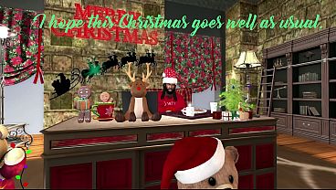 Image Second Life Black man Santa Claus fucks Latina Mrs. Claus Christmas special