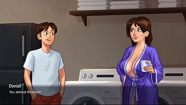 Image Summertime Saga - Horny Sexy milf stepmom wants to ride a big white dick all over the house