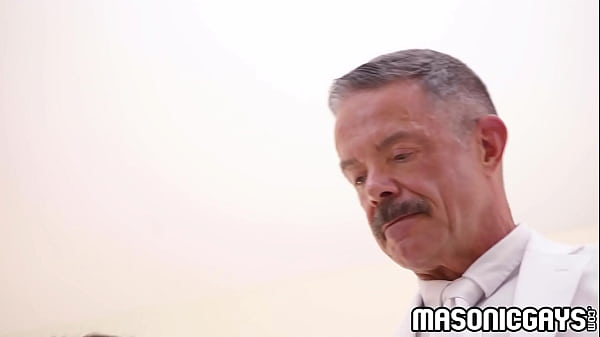 Image OMFG! Check out this masonic apprentice's final test! Will he be able to mount Reece Scott's elephant sized dick!?