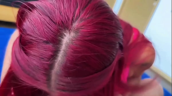 Image GAME OVER - Redhead Latina Blowjob Turns Rough with Massive Squirt