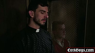 Image This priest is so COOKED! When it becomes widely known what this priest Guy Spencer is doing in the confessional booth! He anal fucks confessing twinks!