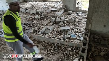 Image Workers on the construction site