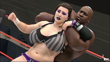 Image Arrogant female wrestler gets humbled by strong BBC