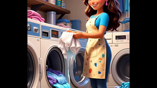 Image Ai generated laundry room sex