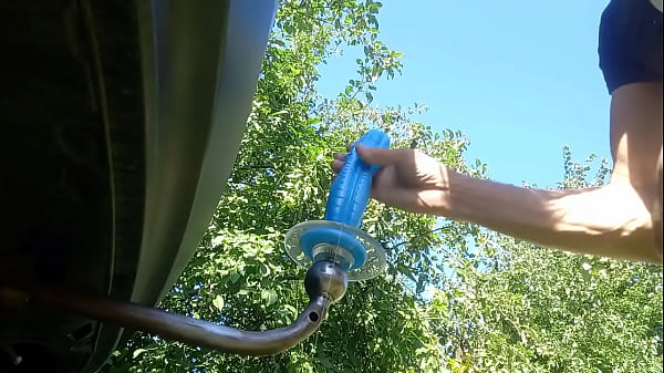 Image Huge blue tow hitch