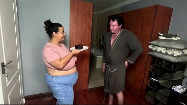 Image Getting messy as I am getting fucked doggystyle while eating cake