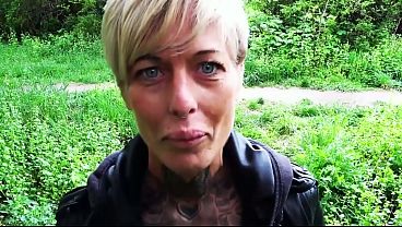 Image Rough Outdoor Fuck with Blonde German Milf