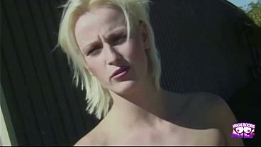 Image A skinny blonde bitch says she can't love her man, but she can bang him