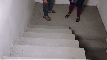 Image Stepbrother Fucked Big Stepsister on stairs