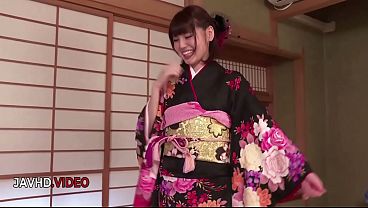 Image Wild Asian Beauty in Kimono Gets Fucked Wildly On The Floor