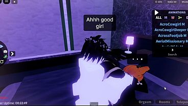 Image Roblox cute little catgirl gets used like a toy