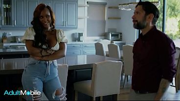Image ADULTMOBILE - Ebony Hottie Finds Out About Her Sister's Man's Affair And Decides To Teach Him A Sloppy Lesson
