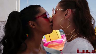 Image Hot Lesbian Fun with Sybil Raw - she stretched my pussy with a BBC dildo and she squirted so much touching herself!