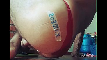 Image Cumming with panties and plug of my wife