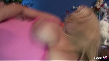 Image No condom Anal Sex for two big tits blonde best Friends at Overnight by two Fat Cocks at Foursome