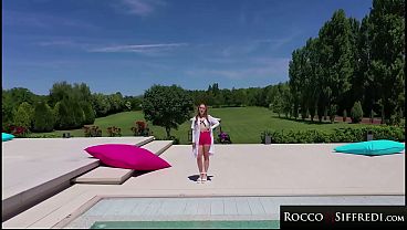 Image ROCCO SIFFREDI - Blonde vs Redhead - Babe Ann Joy & Hottie Dolly Dyson Destroyed by Huge Dick Outdoors