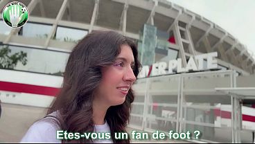 Image I meet a football fan in front of the stadium and we fuck before the game