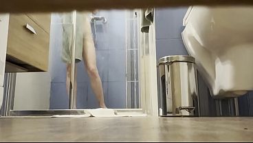 Image I have secretly filmed  my hot step-sister under the shower - voyeur pov
