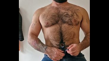 Image Throat Filled Hole Used Hairy Daddy Action - Christian Hunter and Macroba