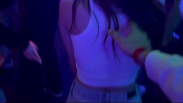 Image Risky public sex in a club. Met a stranger and fucked her