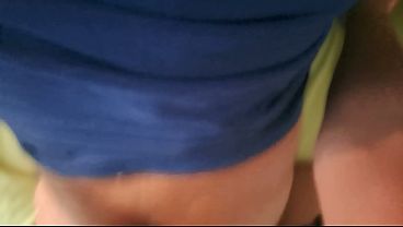 Image Come and take it like a man. Wife is preparing husbands ass for something bigger and fucks him with her new strapon.