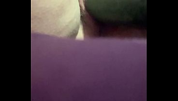 Image Masturbation with cucumber close up