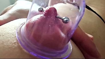 Image Pumping Suck Hard My Pierced Nipples
