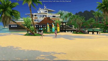 Image Horny Couple Gets Caught Having Sex At The Beach - sims 4 - 3D animation
