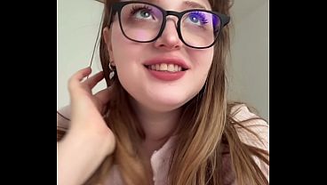 Image CUM and listen to me! SECRET facetime call from a young busty French teacher