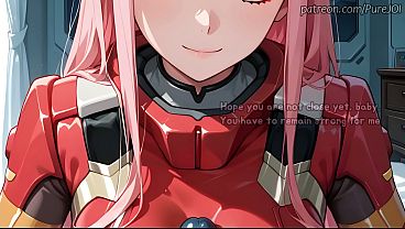Image Zero Two wants to solve bad connectivity issue with a hot sex (JOI)