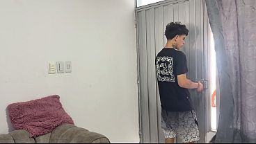 Image Mi madrastra esta celosa por mi nueva novia y se mete a mi cuarto y hace que me la folle duro.