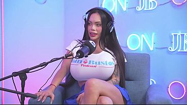 Image NikolleLove, an Argentinean with HUGE MONSTROUS TITS, bathes in OIL and destroys her pussy until she orgasms.