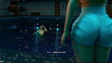 Image Game: FreshWomen, Episode 5 - Hard sex in the pool at night (russian voice)