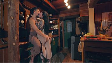 Image Tattooed Wifey Makes Cabbage Soup and Creampie for Huge Cock Hipster