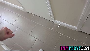 Image Dude fucking his petite blonde teen stepsister Kenzie Reeves in the shower