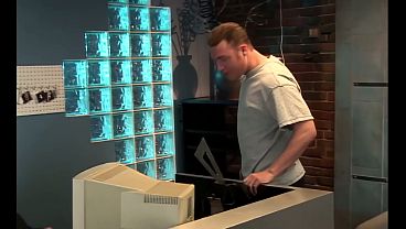 Image A sexy HR manager takes on two dicks at once before deciding on hiring these guys
