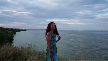 Image Volga marge in evening